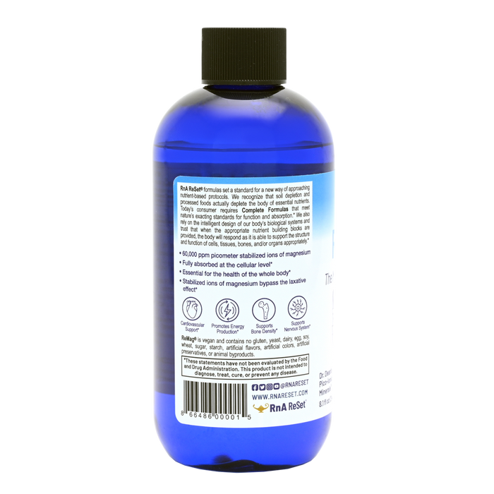 RNA Reset Pro ReMag Liquid Magnesium - 8 fl oz. - Health As It Ought to Be