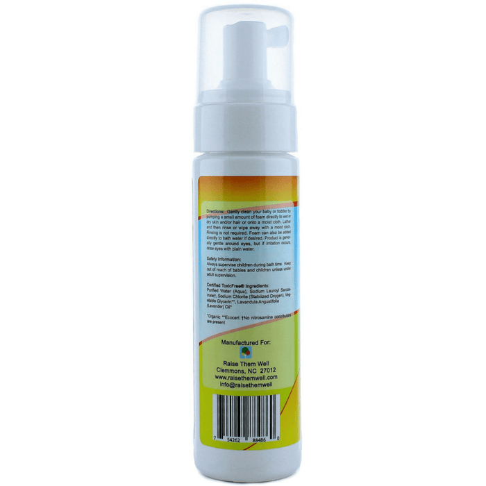 Raise Them Well Certified ToxicFree® Foaming Baby Wash N’ Shampoo. - Health As It Ought to Be