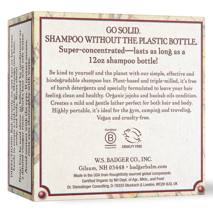 Badger Shampoo Bar - 3 oz. PATIENT ONLY - Health As It Ought to Be
