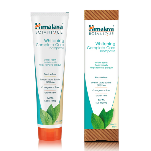 Himalaya Herbal Healthcare Whitening Complete Care Toothpaste, Simply Mint  - 5.29 oz. - Health As It Ought to Be