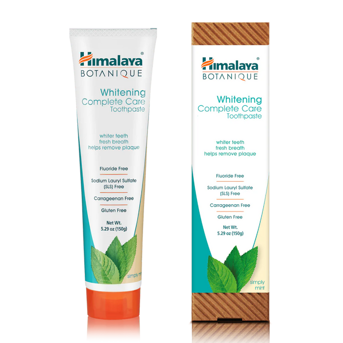 Himalaya Herbal Healthcare Whitening Complete Care Toothpaste, Simply Mint  - 5.29 oz. - Health As It Ought to Be