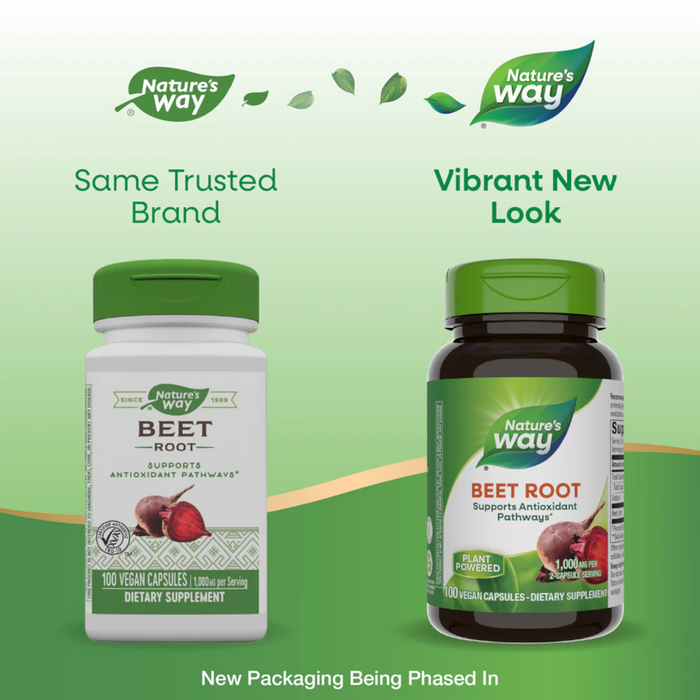Nature's Way Beet Root - 100 vegan Capsules - Health As It Ought to Be