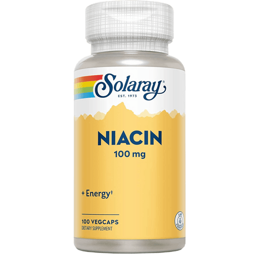 Solaray Niacin 100 mg - 100 Veg Caps - Health As It Ought to Be