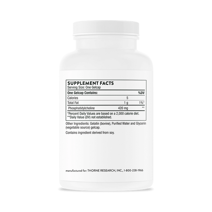 Thorne Phosphatidyl Choline 60 gelcaps
