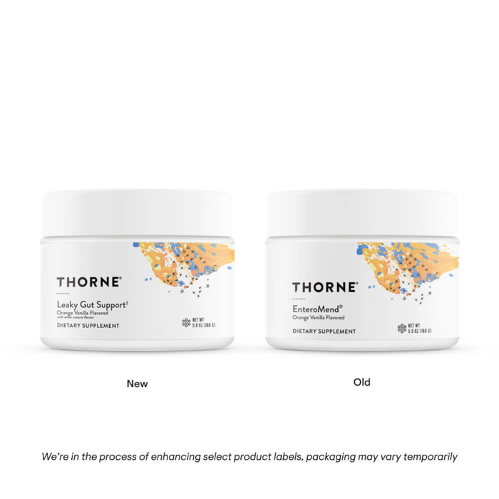 Thorne Leaky Gut Support - 5.9 oz. Orange Vanilla (was known as EnteroMend®)