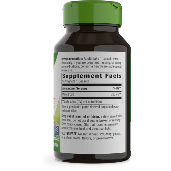 Nature's Way Maca Root 525 mg - 100 Capsules - Health As It Ought to Be