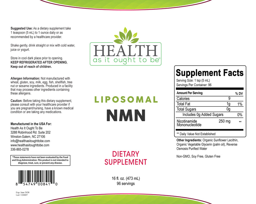 HAIOTB Liposomal NMN - 16 oz.