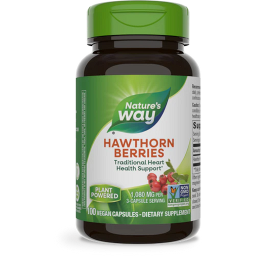Nature's Way Hawthorn Berries - 100 Capsules - Health As It Ought to Be