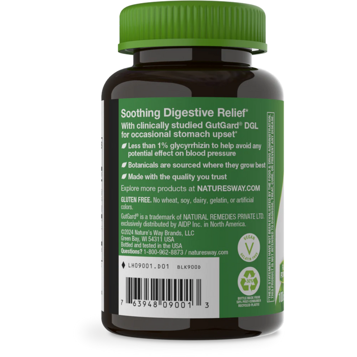 Nature's Way DGL Licorice Flavored - 100 Chewable Tablets - Health As It Ought to Be