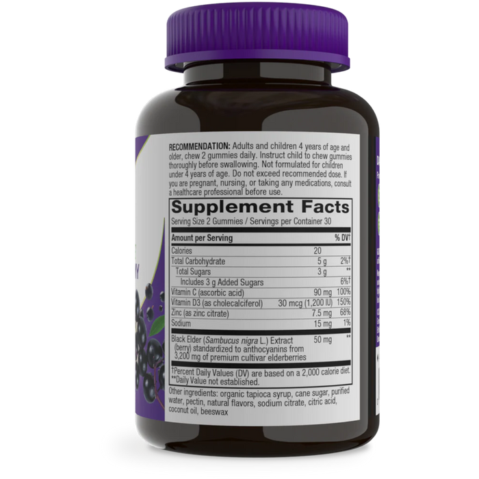 Nature's Way Sambucus Gummies - 60 Gummies - Health As It Ought to Be