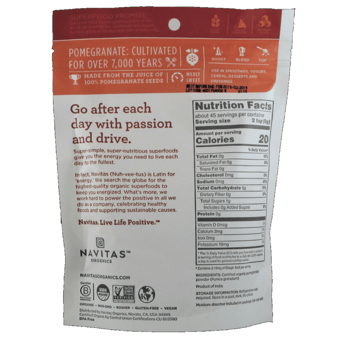 xDISCONTINUED ONLINE Navitas Nature Pomegranate Powder - 8.4 oz. - Health As It Ought to Be