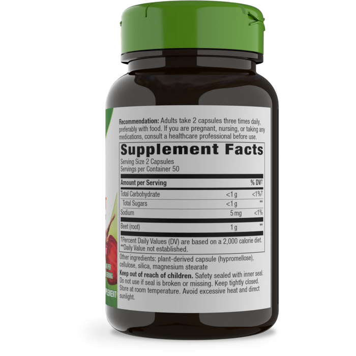 Nature's Way Beet Root - 100 vegan Capsules - Health As It Ought to Be